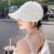 春夏-空頂米白 帽圍可調+口罩扣